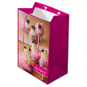 バレリナ·パグ·イン·トゥトゥス ミディアムペーパーバッグ (正面アングル)