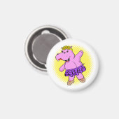 バレリナ・ヒッポとツツ マグネット (正面/裏面)