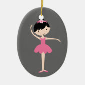バレリパーソナライズされたナのクリスマスオーナメント セラミックオーナメント (正面)