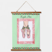 バレリパーソナライズされたナガールの名前 吊り下げ型タペストリー (正面)