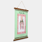 バレリパーソナライズされたナガールの名前 吊り下げ型タペストリー (傾斜あり)