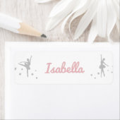 バレリパーソナライズされたナダンサーのステッカー名 ラベル (インサイチュ)