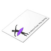 バレリパーソナライズされたナバレエダンスダンサーメモ帳 ノートパッド (アングル)