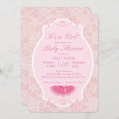 バレリパーソナライズされたナベビーシャワー招待状 招待状 (正面/裏面)