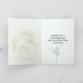 バレリパーソナライズされたナ精巧バレエダンス カード (内部)