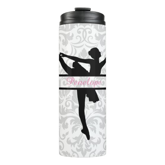 バレリパーソナライズされたーナシルエットサーマルタンブラー タンブラー (正面)