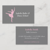 バレリモダンナバレエ&ダンススタジオグレイ 名刺 (正面/裏面)