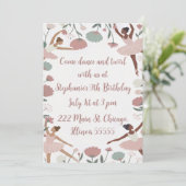 バレリモダンナ誕生日テーマ招待状 招待状 (スタンド正面)