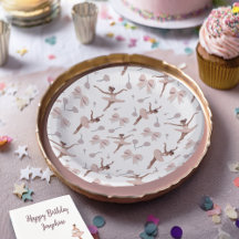 バレリモダンナ誕生日紙プレート