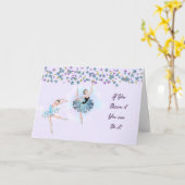 バレリーナおめでとうございます カード (黄色い花)