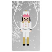 バレリーナおよびくるみ割りのクリスマスのギフトバッグ スモールペーパーバッグ (裏面)