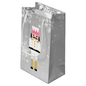 バレリーナおよびくるみ割りのクリスマスのギフトバッグ スモールペーパーバッグ (裏面アングル)