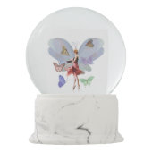 バレリーナおよび蝶 スノーグローブ (裏面)