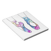 バレリーナかわいいバレエ ノートパッド (アングル)