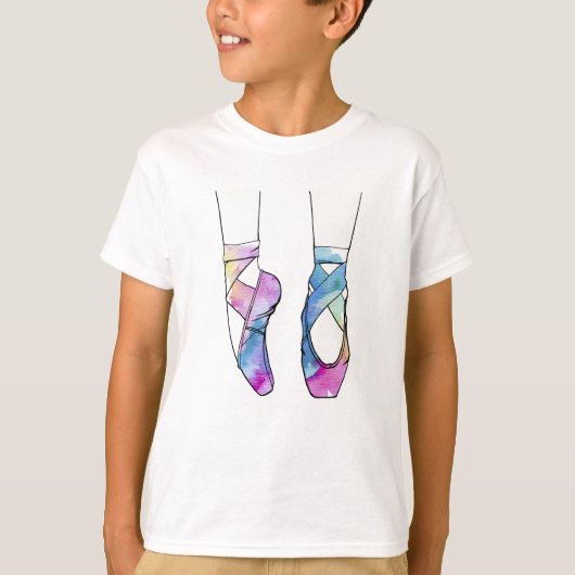 バレリーナかわいいバレエ Tシャツ (正面)