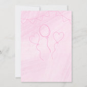 バレリーナくるみ割り器 – 子供の誕生日パーティー 招待状 (裏面)