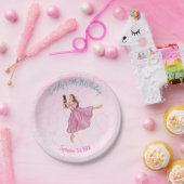バレリーナくるみ割り女の子バースデーパーティー ペーパープレート (パーティー)