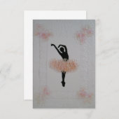 バレリーナすべての行事カード サンキューカード (正面/裏面)