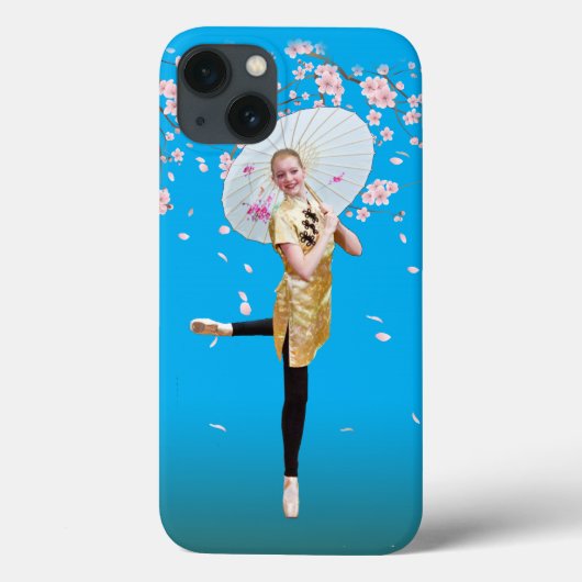 バレリーナとさくらんぼの花 Case-Mate iPhoneケース (裏面)