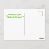 バレリーナとコールドロンバレエハロウィンフルムーン ポストカード (裏面)