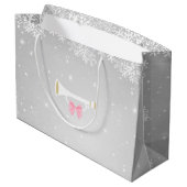 バレリーナとナツクラッカークリスマス抱き枕 ラージペーパーバッグ (裏面アングル)