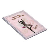 バレリーナと引用文 ノートブック (右側)