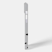 バレリーナと蝶のシルエット 黒/グレー 名前 Case-Mate iPhoneケース (裏面 / 左)