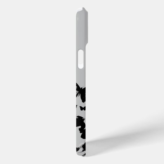 バレリーナと蝶シルエットブラック/グレー名 Case-Mate iPhoneケース (裏面 / 右)