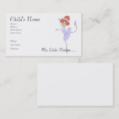 バレリーナのお母さんまたはお父さんカード コーリングカード (正面/裏面)