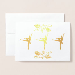 バレリーナのクリスマス 箔カード