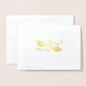 バレリーナのクリスマス 箔カード (裏面封筒付き)