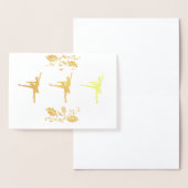 バレリーナのクリスマス 箔カード (ディスプレー)