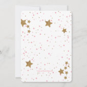 バレリーナのグリッターのバレエの誕生日の招待状 招待状 (裏面)