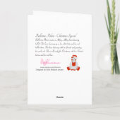 バレリーナのサイ - クリスマス特別編 シーズンカード (裏面)