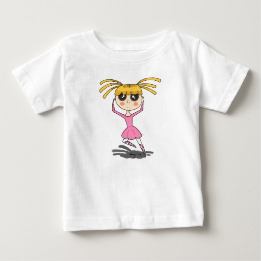 バレリーナのシャツ ベビーTシャツ (正面)