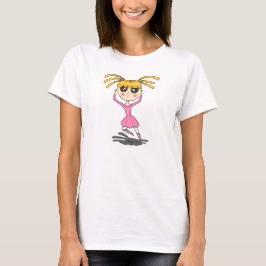 バレリーナのシャツ Tシャツ (正面)