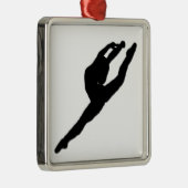 バレリーナのダンサーのオーナメント メタルオーナメント (右)