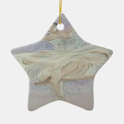 バレリーナのダンサー セラミックオーナメント (正面)