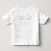 バレリーナのダンスと回転  トドラーTシャツ (裏面)