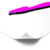 バレリーナのデザインを踊ること生まれるかわいらしいピンク ポスター (コーナー)