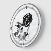 バレリーナのバレエの踊りの時計 ラージ壁時計 (傾斜)