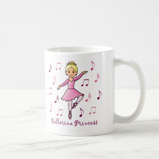 バレリーナのプリンセス コーヒーマグカップ (右)
