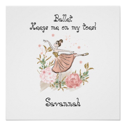 バレリーナのポスター、ダンスクラスのポスター ポスター (正面)