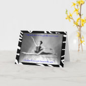 バレリーナのレイチェルフィリップスカード カード (黄色い花)