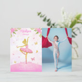 バレリーナの写真 招待状 (スタンド正面)