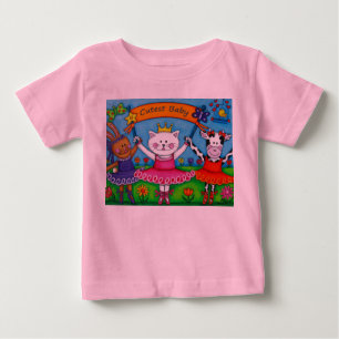 バレリーナの友人のTシャツ ベビーTシャツ