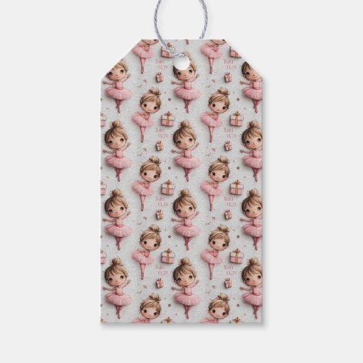 バレリーナの夢とチュチュ ギフトタグ (正面)
