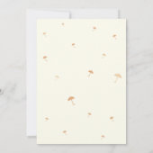 バレリーナの女の子のベビーシャワー 招待状 (裏面)