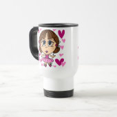 バレリーナの女の子 トラベルマグ (正面左)