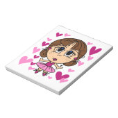 バレリーナの女の子 ノートパッド (回転)